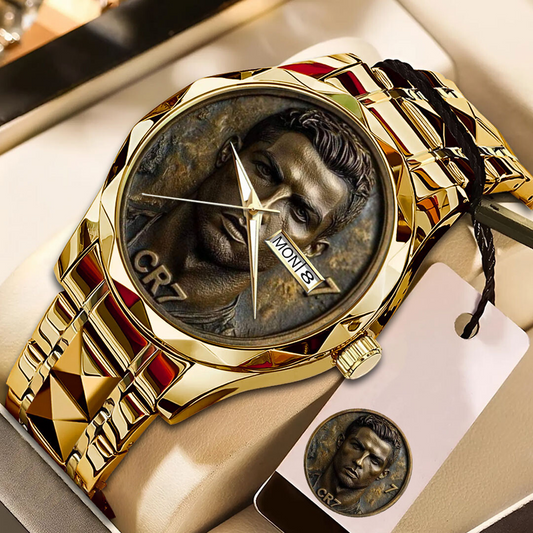 CR7 Alloy Luxury Quartz Watch V1 DATND TANTD