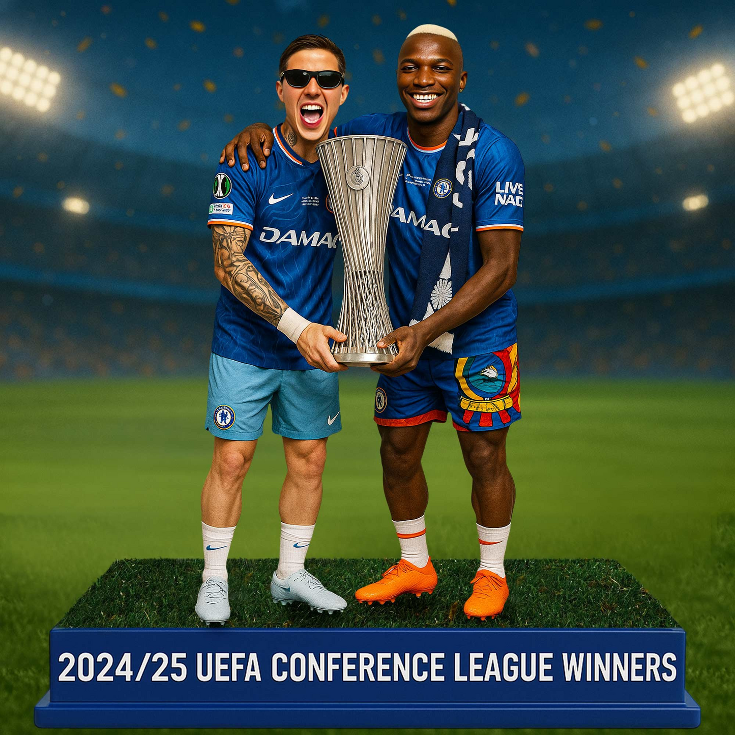 CHE UEFA Conference Champions 2025 V7 Premium Acrylic Plaque DDTCTND