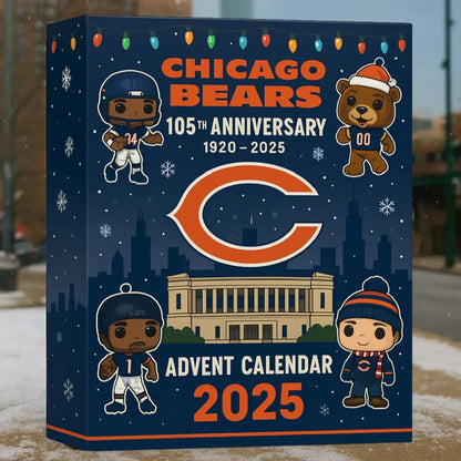 DISCOUNT 60% Chicago Bears 105th Anniversary 2025 Advent Calendar BQH