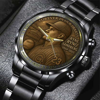 C.Cubs x RS23 Black Stainless Steel Watch DDT CTND