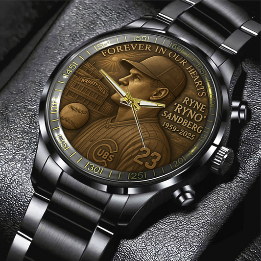 C.Cubs x RS23 Black Stainless Steel Watch DDT CTND