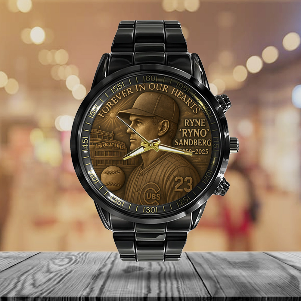 C.Cubs x RS23 Black Stainless Steel Watch DDT CTND