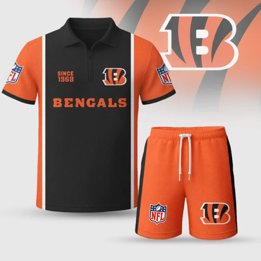 CIN Premium NFL V2 Combo Polo And Shorts DDT TTV