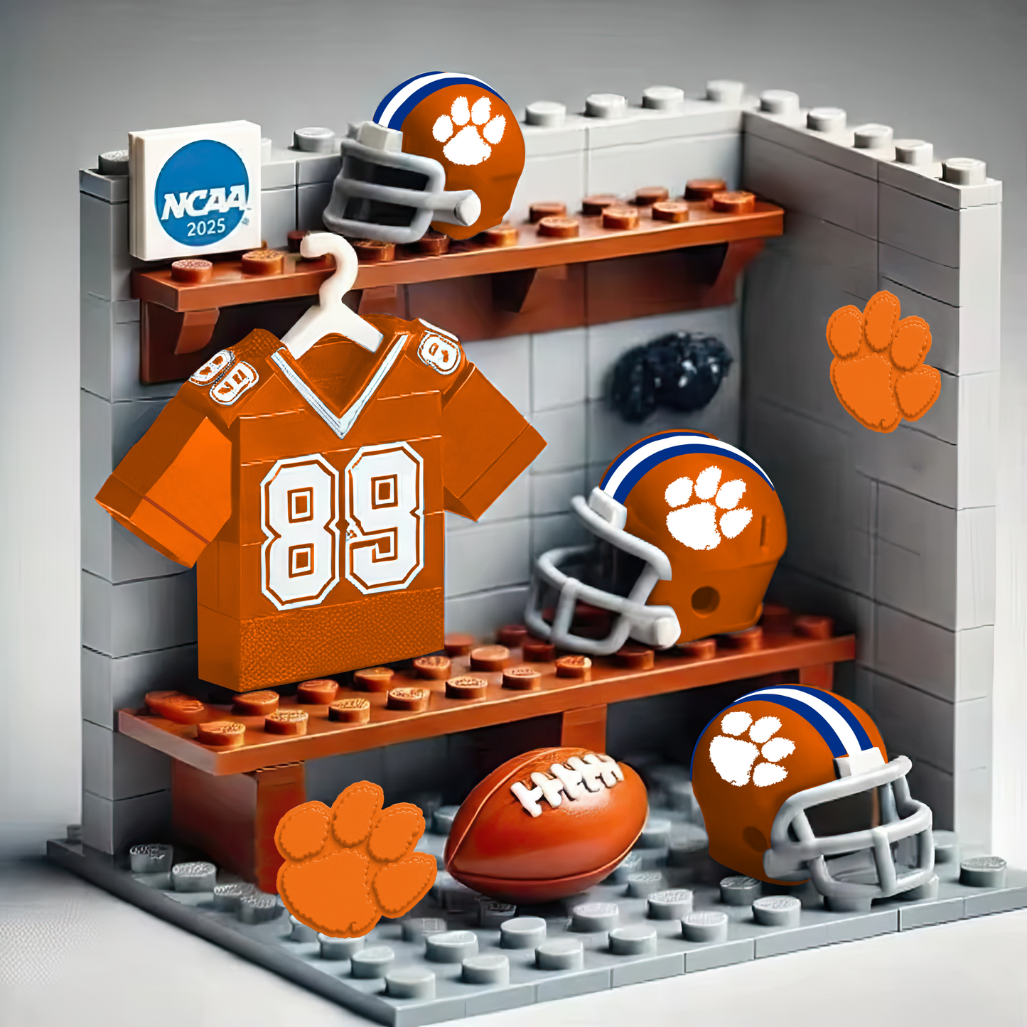 NCAA Teams Custom Building Blocks Creative Peripheral Gift Model Toy Mini Changing Room  DDT CTND