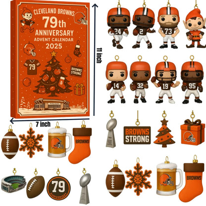 DISCOUNT 60% Cleveland Browns 79th Anniversary Advent Calendar BQH