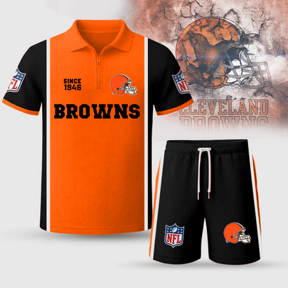 CLE Premium NFL V2 Combo Polo And Shorts DDT TTV