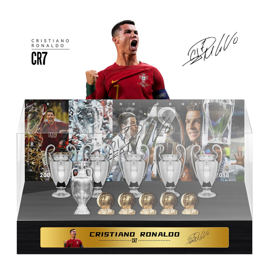 CR7 Football Championship Trophy Display Case V3 DATND TANTD