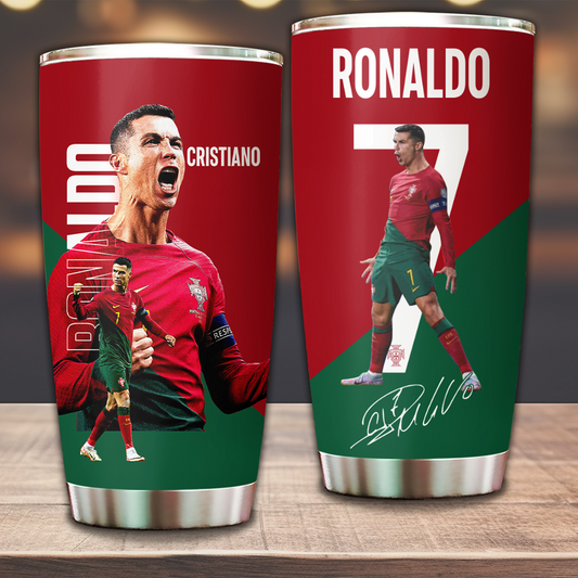 CR7 x Portugal National Football Team Tumbler Cup V1 DATND TANTD