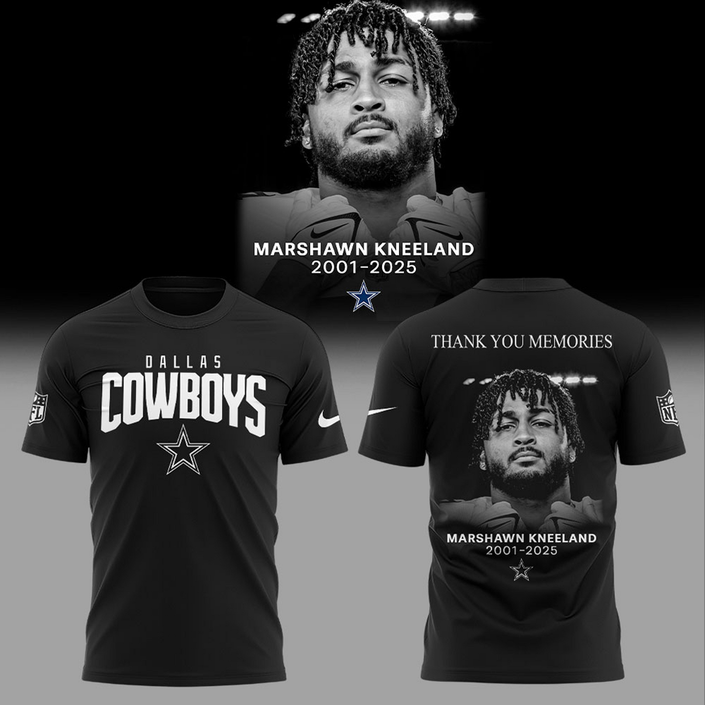 DAL Marshawn Kneeland Thank You Memories 2025 V1 Tshirt Hoodie 0811 DatND DVT