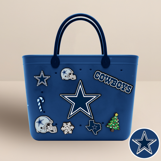 DAL x NFL Rubber Tote Bag with Team Charms DATND TANTD
