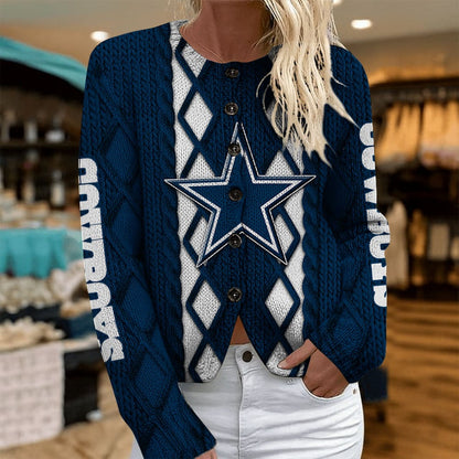 DAL x NFL Women's Cardigan Sweater DatND DVT