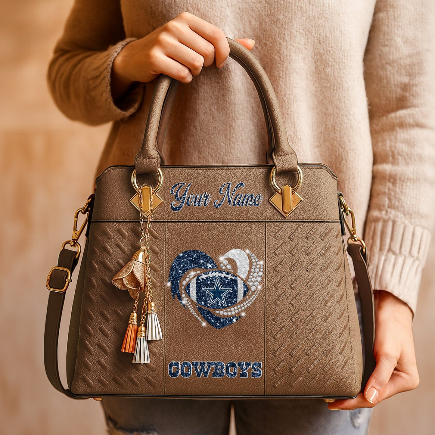 DAL x NFL Zip Handbag 0811 DatND DVT