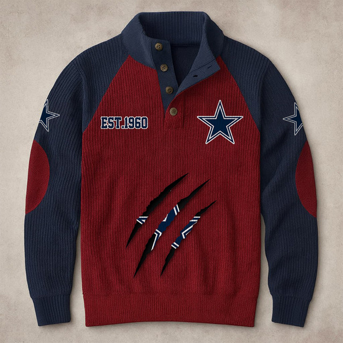 DAL X NFL corduroy colorblock long sleeves V1 NAK THUONGNH