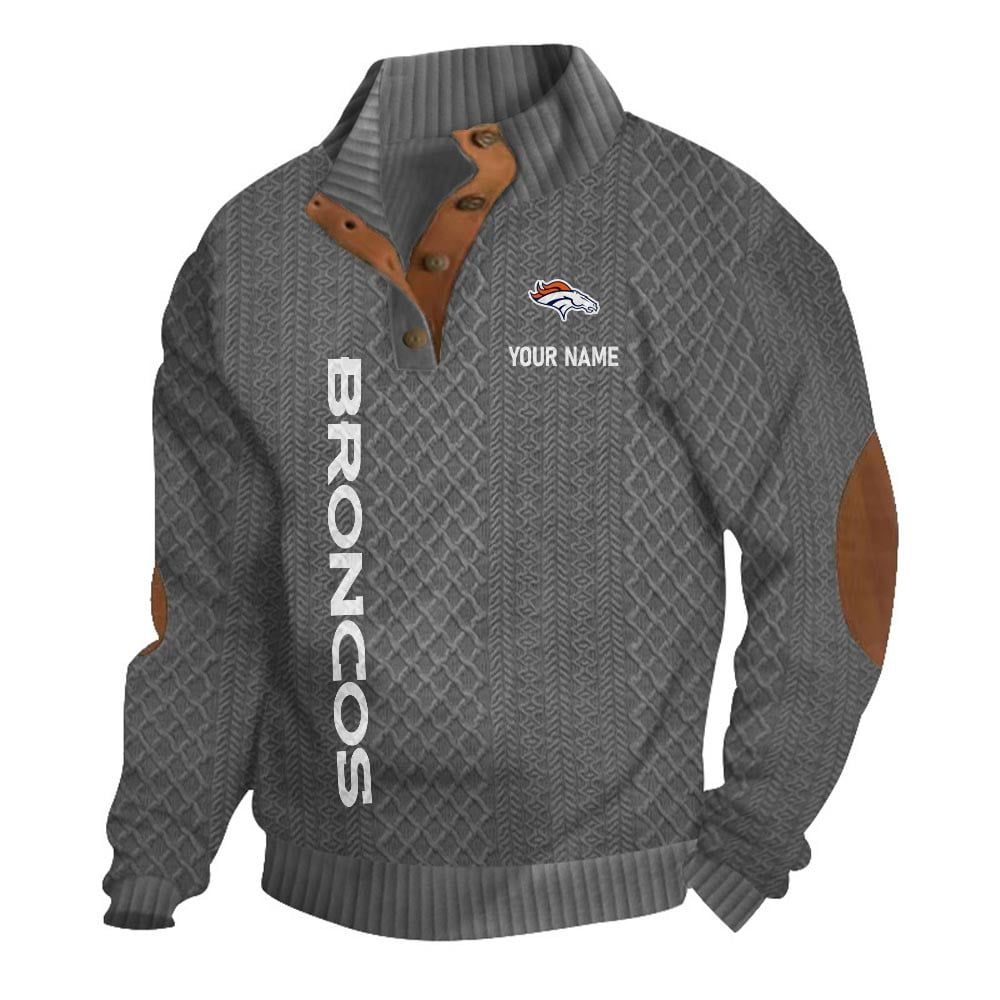 DB NFL Basic Knitted Stand Collar Sweatshirt DDT CTND