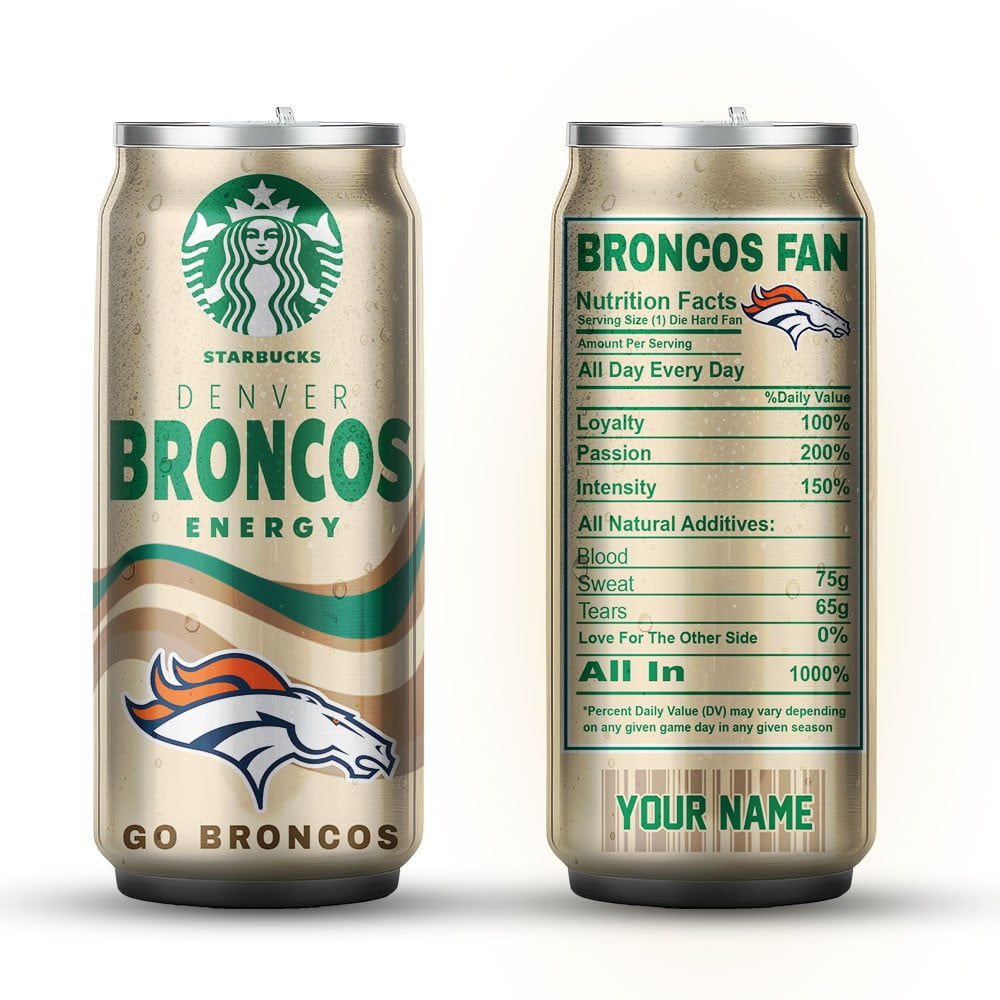 DB Premium NFL Starbucks Energy Can Tumbler DDT  NTL