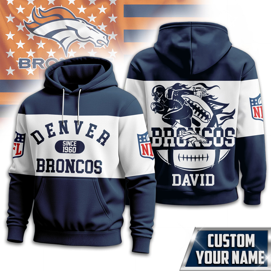 DB Premium NFL Touchdown Spirit Personalized Hoodie DDT CTND