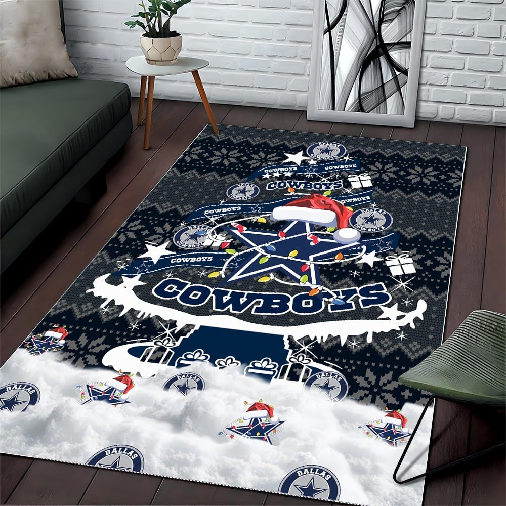 DC NFL Chrismas Carpet Rug DDT NTL