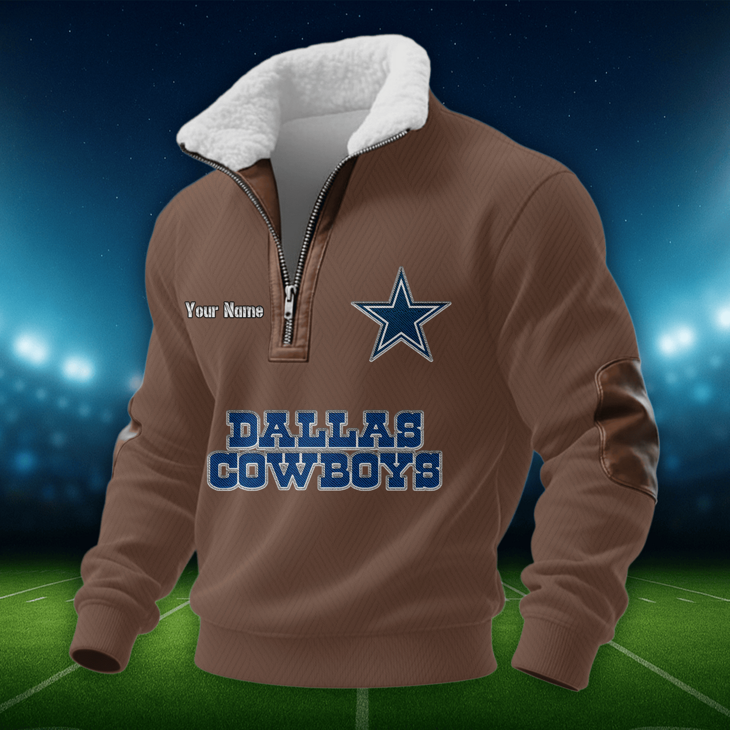 DC NFL Men Fur Collar Sweatshirt DDT CTND