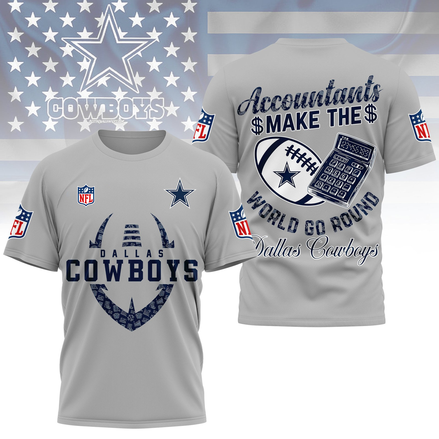 DC Premium NFL Accountant Pride Fan 3D Shirt DDT CTND