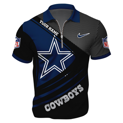 DC Premium NFL Game Day Polo With Zipper Shirt DDT NTL