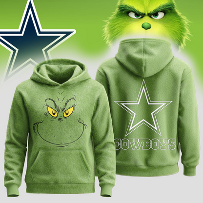 DC Premium NFL Grinch Christmas Hoodie DDT CTND