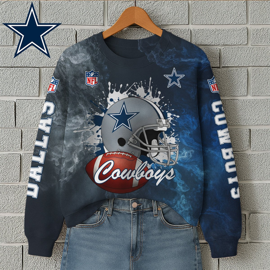 DC Premium NFL Printed Long Sleeve Casual Sweatshirt DDT NTL