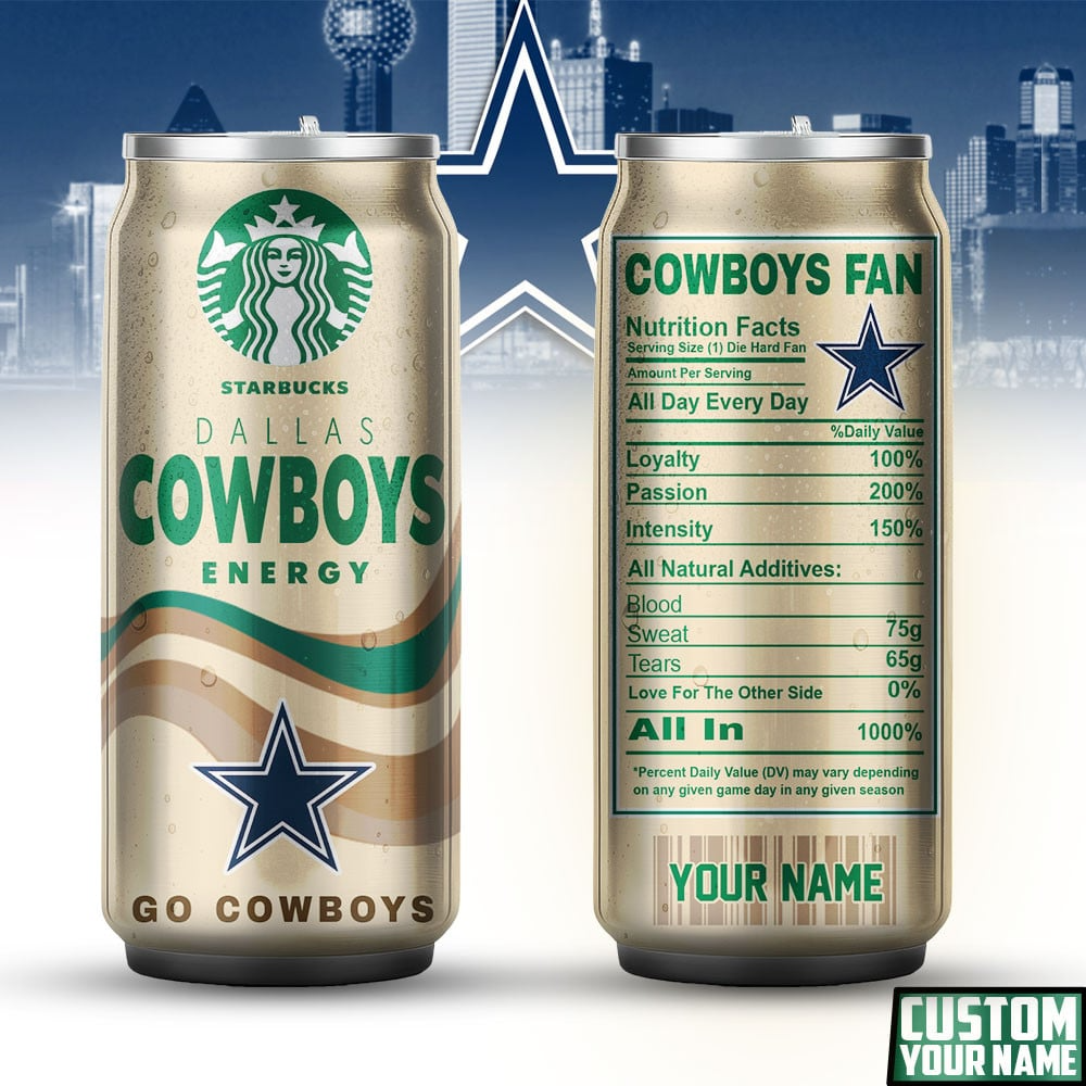 DC Premium NFL Starbucks Energy Can Tumbler DDT  NTL