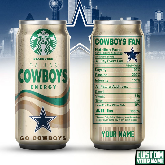 DC Premium NFL Starbucks Energy Can Tumbler DDT  NTL