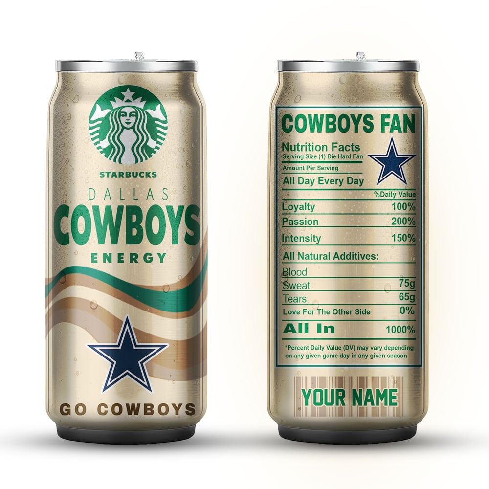 DC Premium NFL Starbucks Energy Can Tumbler DDT  NTL