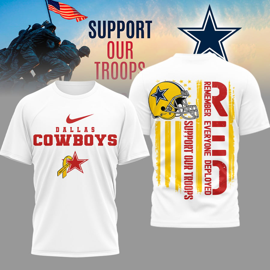 DC  Premium NFL Support Our Troops T-shirt DDT 101125 HLPHUONG