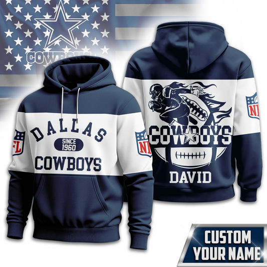 DC Premium NFL Touchdown Spirit Personalized Hoodie DDT CTND
