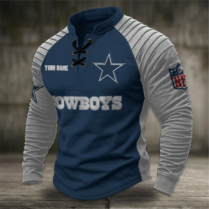 DC x NFL Men Stand Collar Long Sleeve Top DDT  CTND