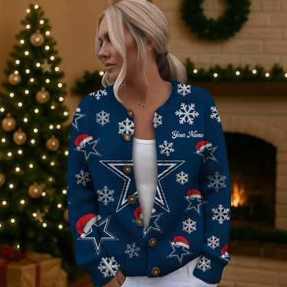 DC x NFL Women Cardigan Sweater Christmas DDT CTND