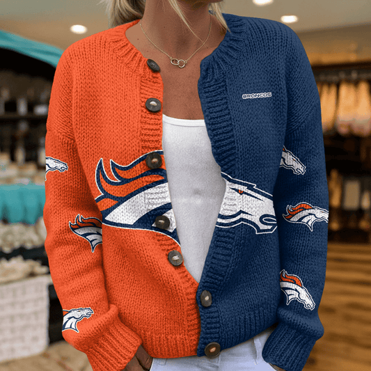DEN x NFL Cardigan Sweatshirt With Button v1  DatND DVT