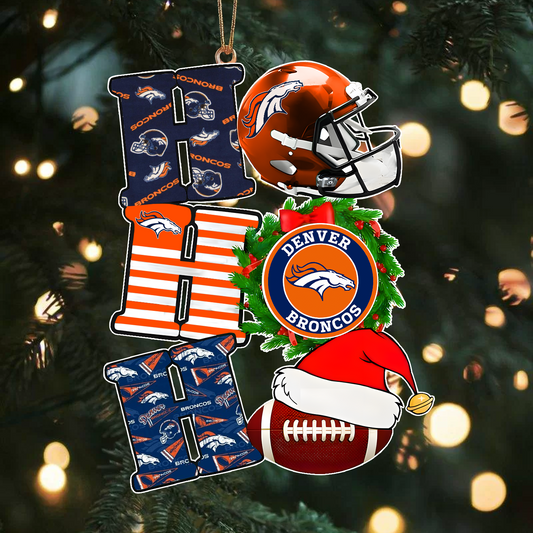 DEN x NFL Christmas Ho Ho Ho Ornament 0101 DatND ThuongNH
