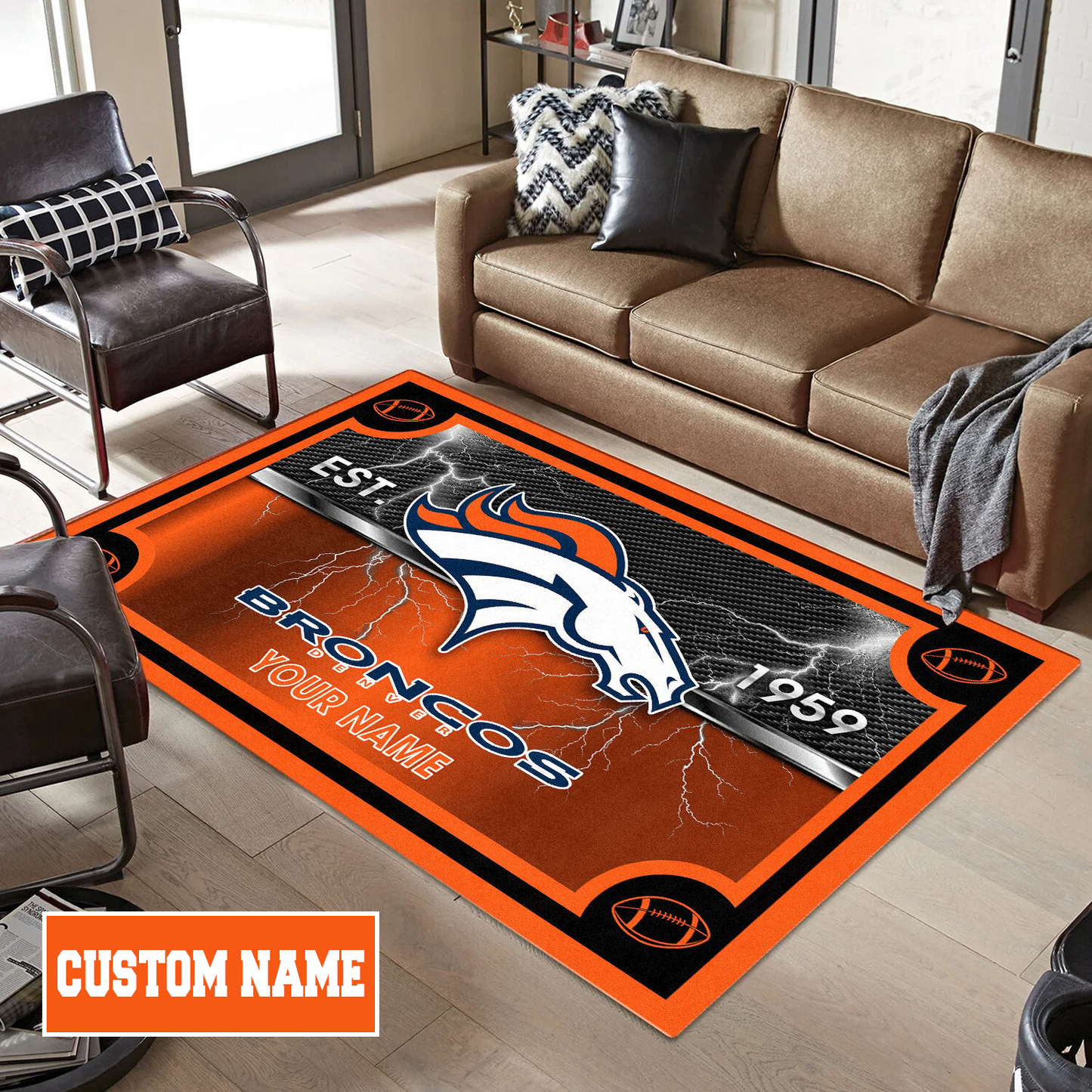 DEN x NFL Rug DATND TANTD