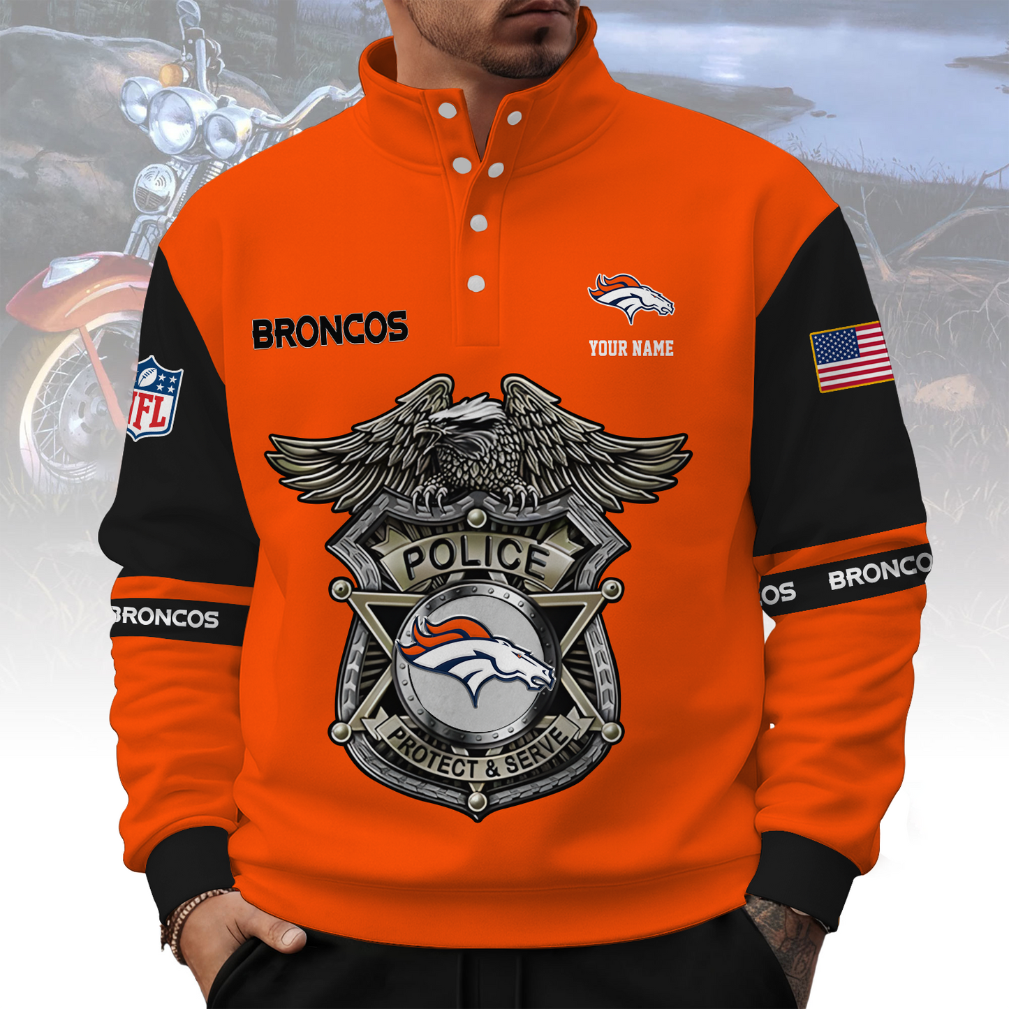 DEN x NFL Western Style Sweater With Buckles DatND ThuongNH