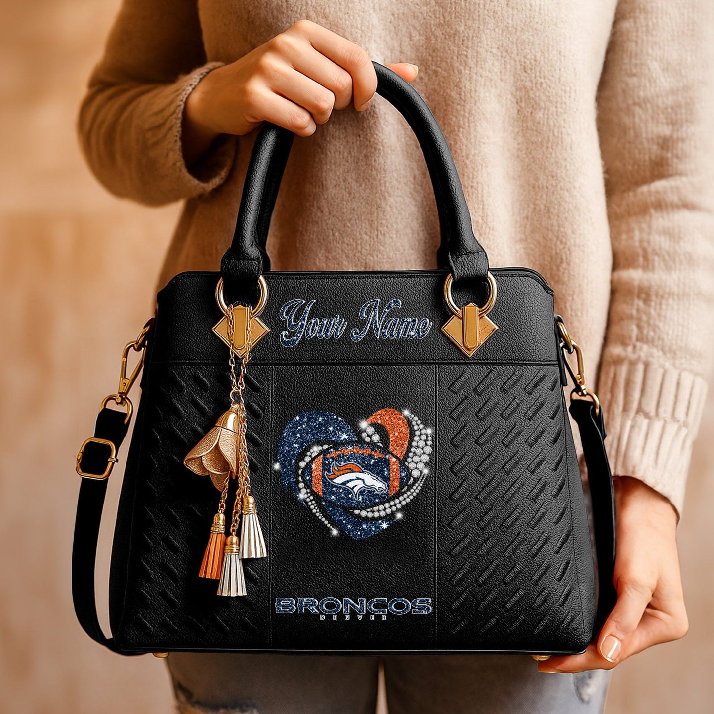 DEN x NFL Zip Handbag 0811 DatND DVT