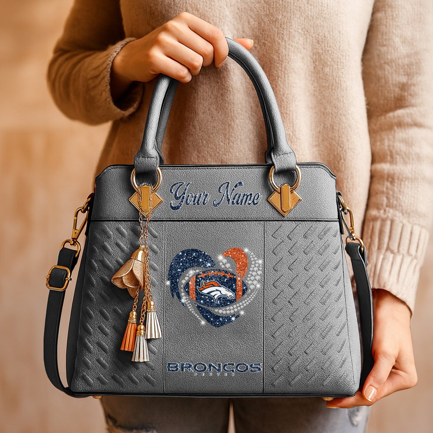 DEN x NFL Zip Handbag 0811 DatND DVT