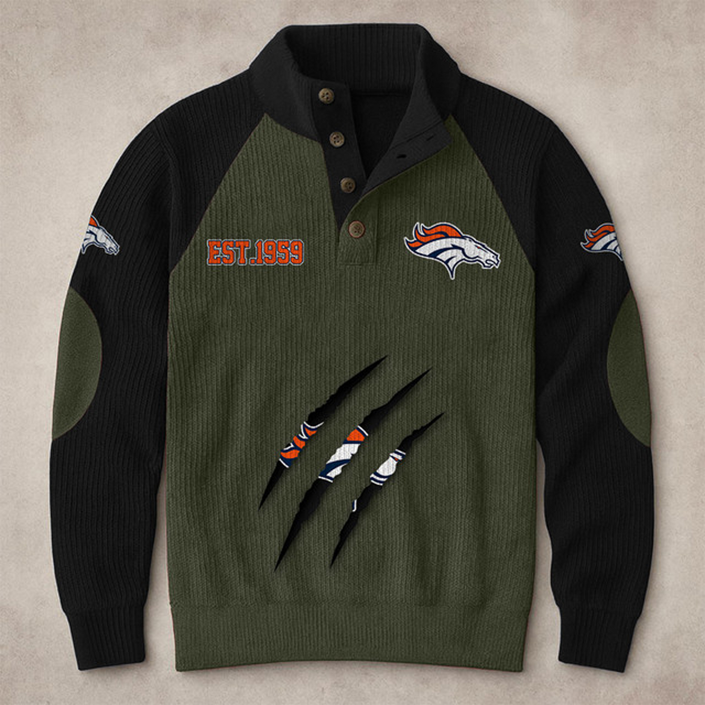 DEN X NFL corduroy colorblock long sleeves V1 NAK THUONGNH