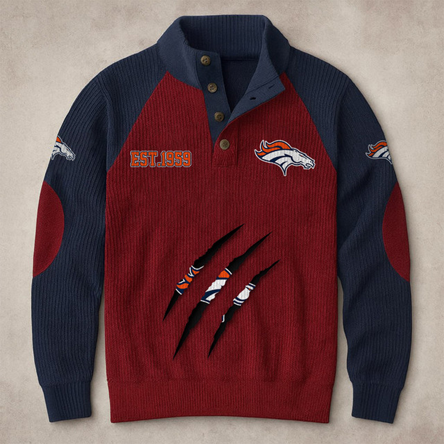 DEN X NFL corduroy colorblock long sleeves V1 NAK THUONGNH