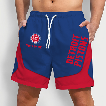 DET x NBA Team Special Short Pants For Men Custom Name Gifts DATND TANTD
