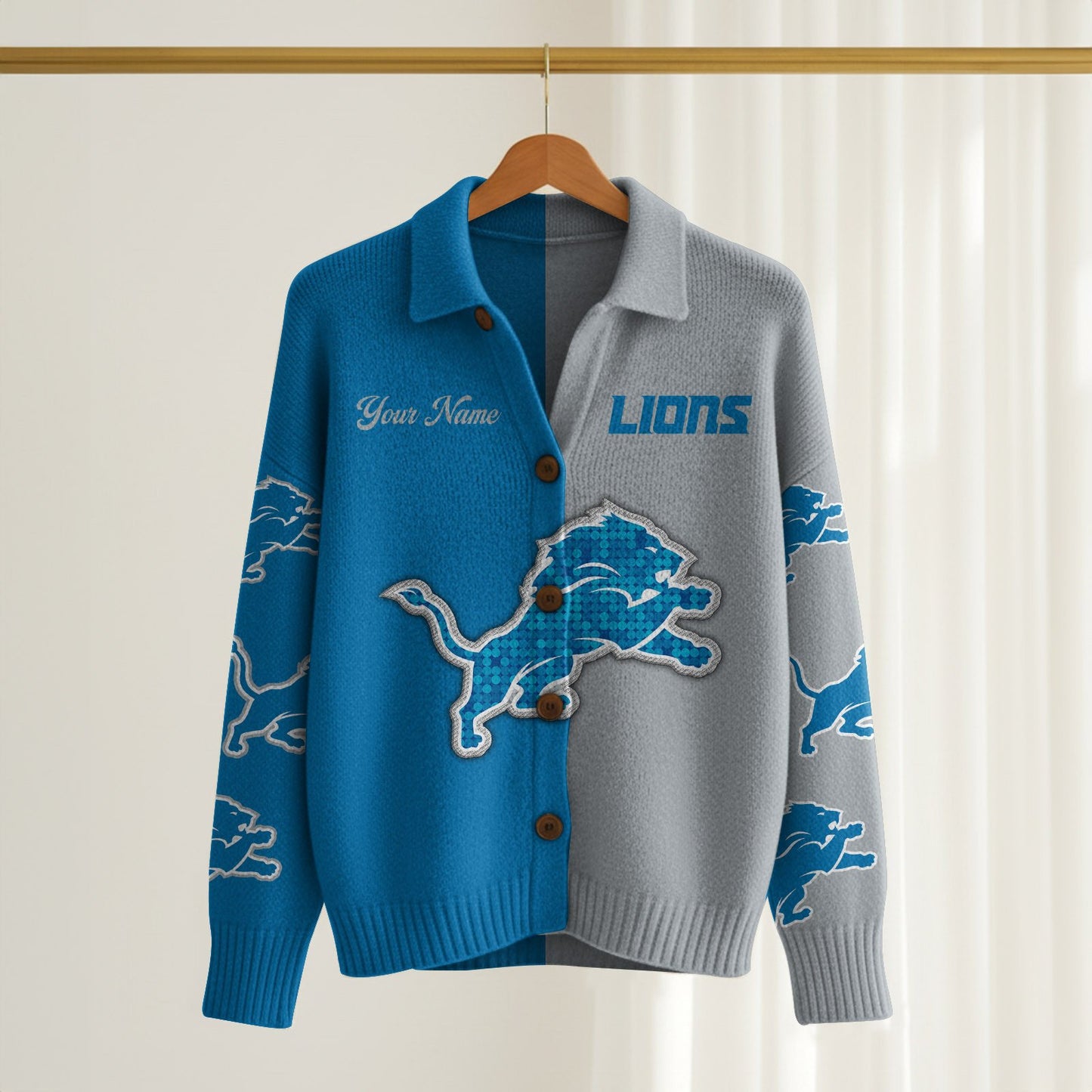 DET x NFL Cardigan Jacket 1011 DatND DVT