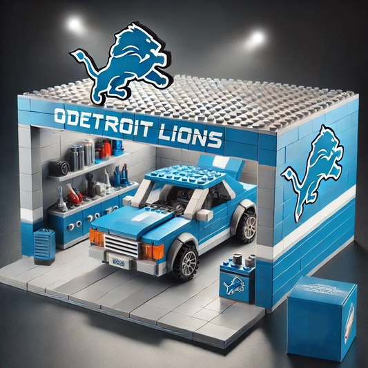 DET x NFL Garage Building Blocks Set DATND TANTD