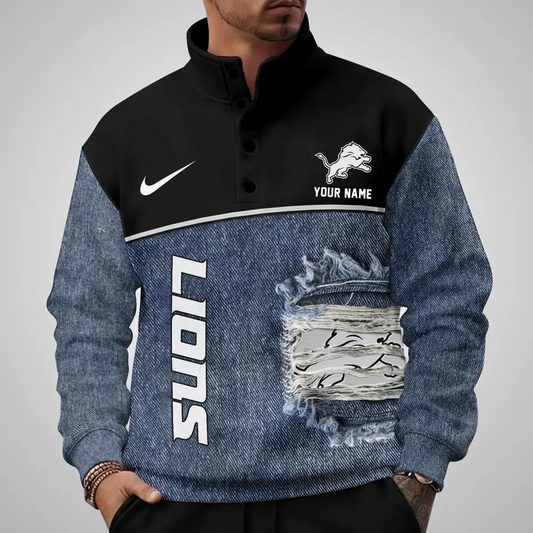 DET x NFL Half Button Sweatshirt DatND DVT