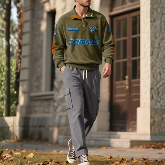 DET x NFL Men's Corduroy Sweatshirt 1011 DatND DVT