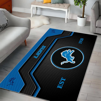 DET x NFL Modern Sports Living Room Rug DatND DVT
