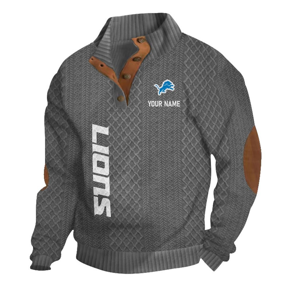 DL NFL Basic Knitted Stand Collar Sweatshirt DDT CTND