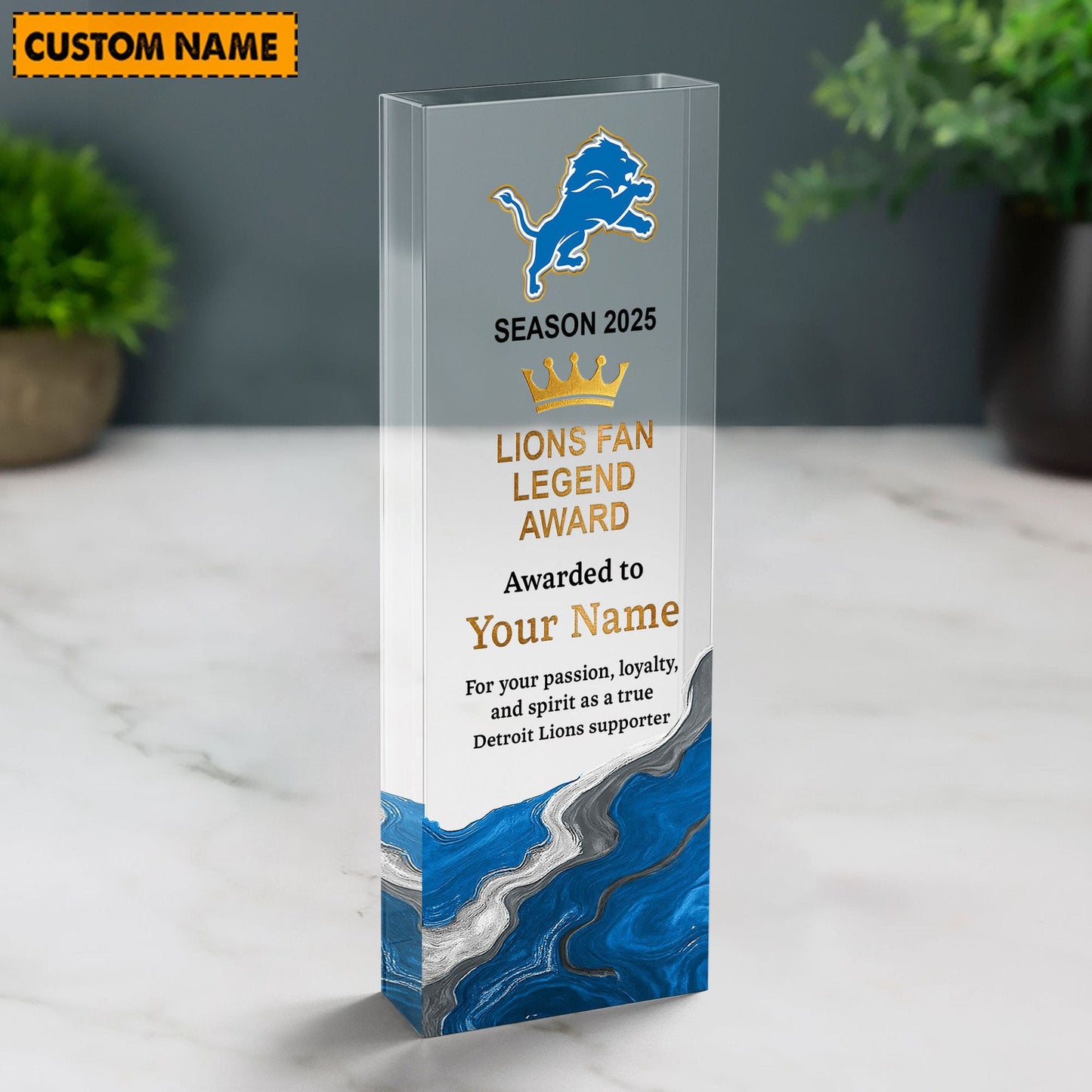 DL NFL Personalized Acrylic Award Plaque Funny Christmas Gift For Family DDT NTL
