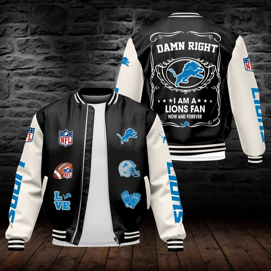 DL NFL Premium Leather Bomber Jacket DDT HLPHUONG